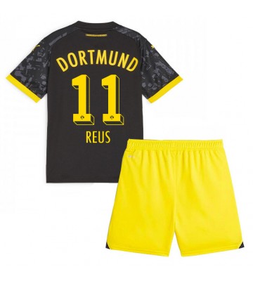 Borussia Dortmund Marco Reus #11 Koszulka Wyjazdowych Dziecięca 2023-24 Krótki Rękaw (+ Krótkie spodenki)